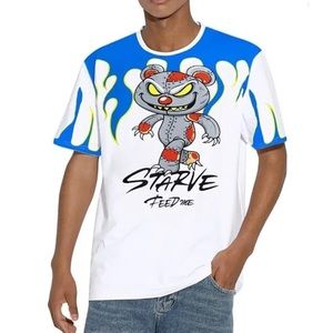 MEBIUS Starve Feed Me Streetwear Graphic Tee